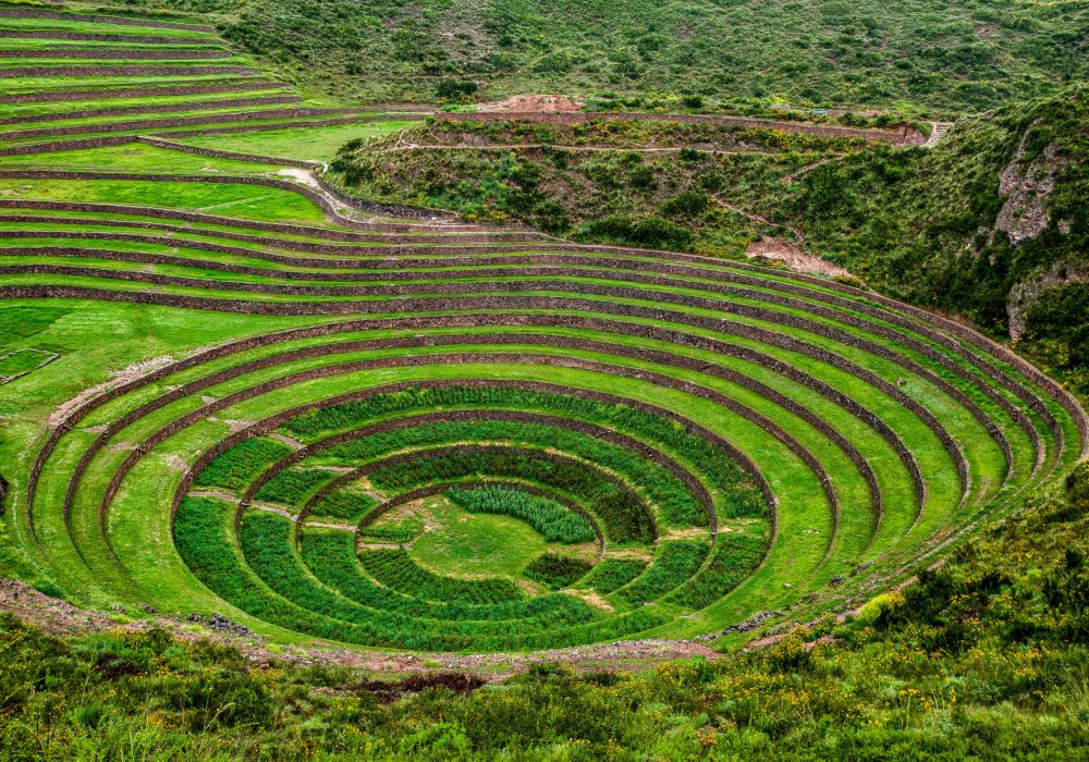 Andenería en el Conjunto Arqueológico de Moray